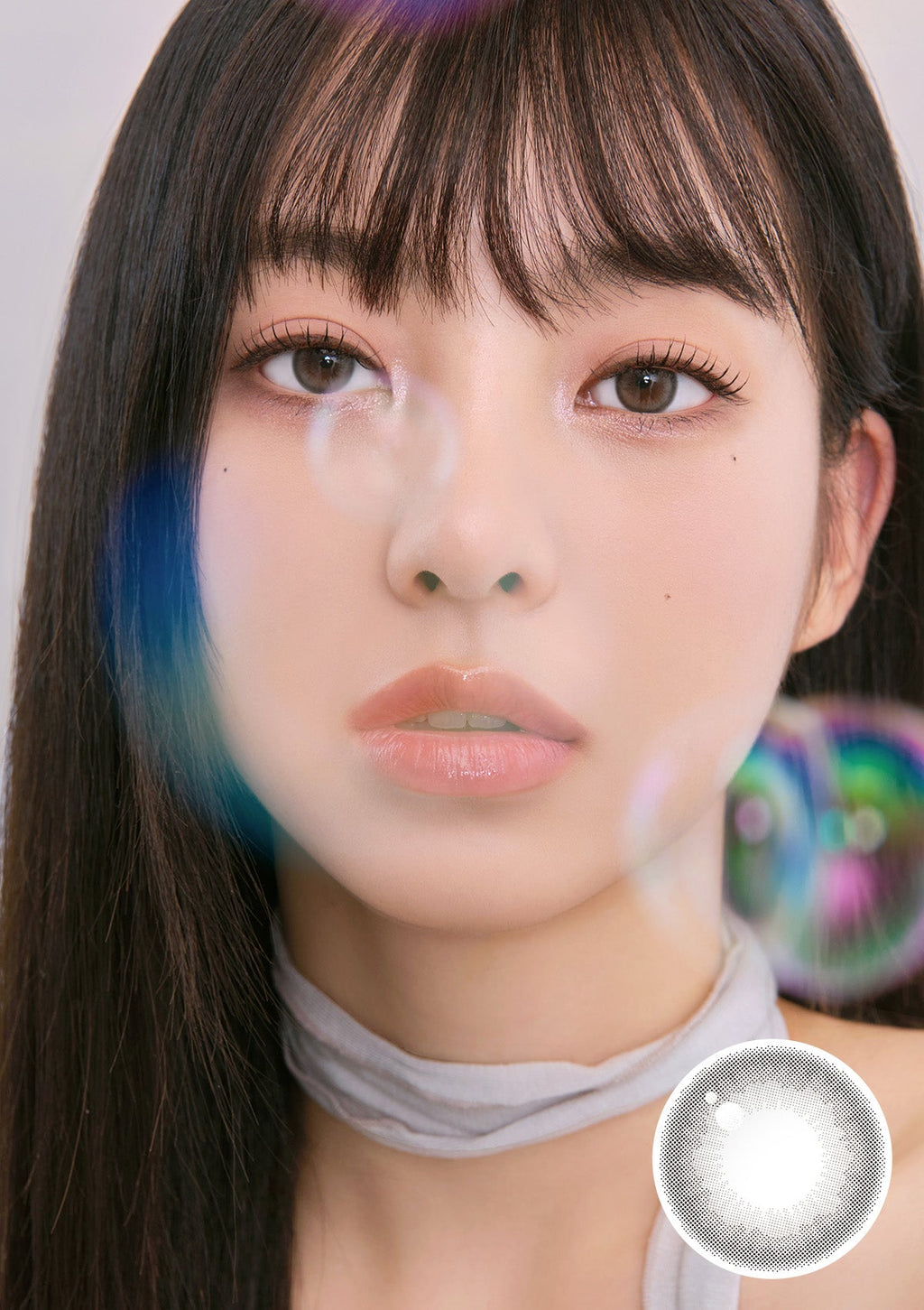ぽーさん　グレー38 Pompon Pop 1Day Bubble gray – chuu Lens JP